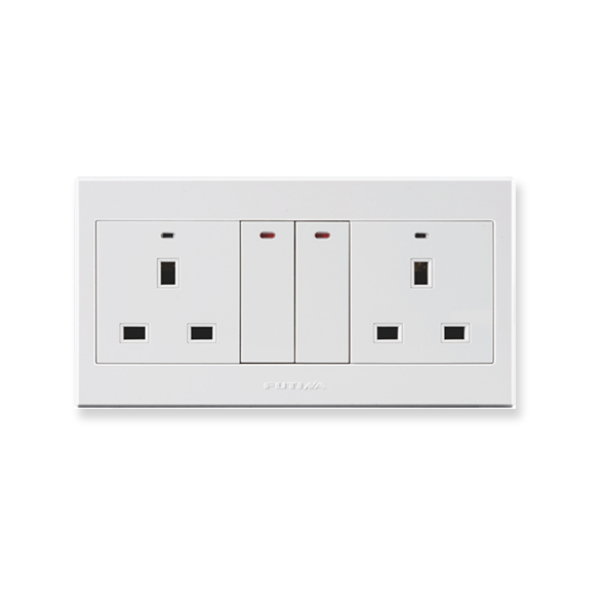 FUTINA D1 Series – 13A Double Socket